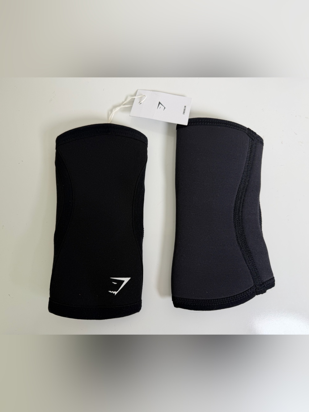 Men’s Gymshark 5mm Knee Sleeves Black Size S Pair Weightlifting CrossFit Support